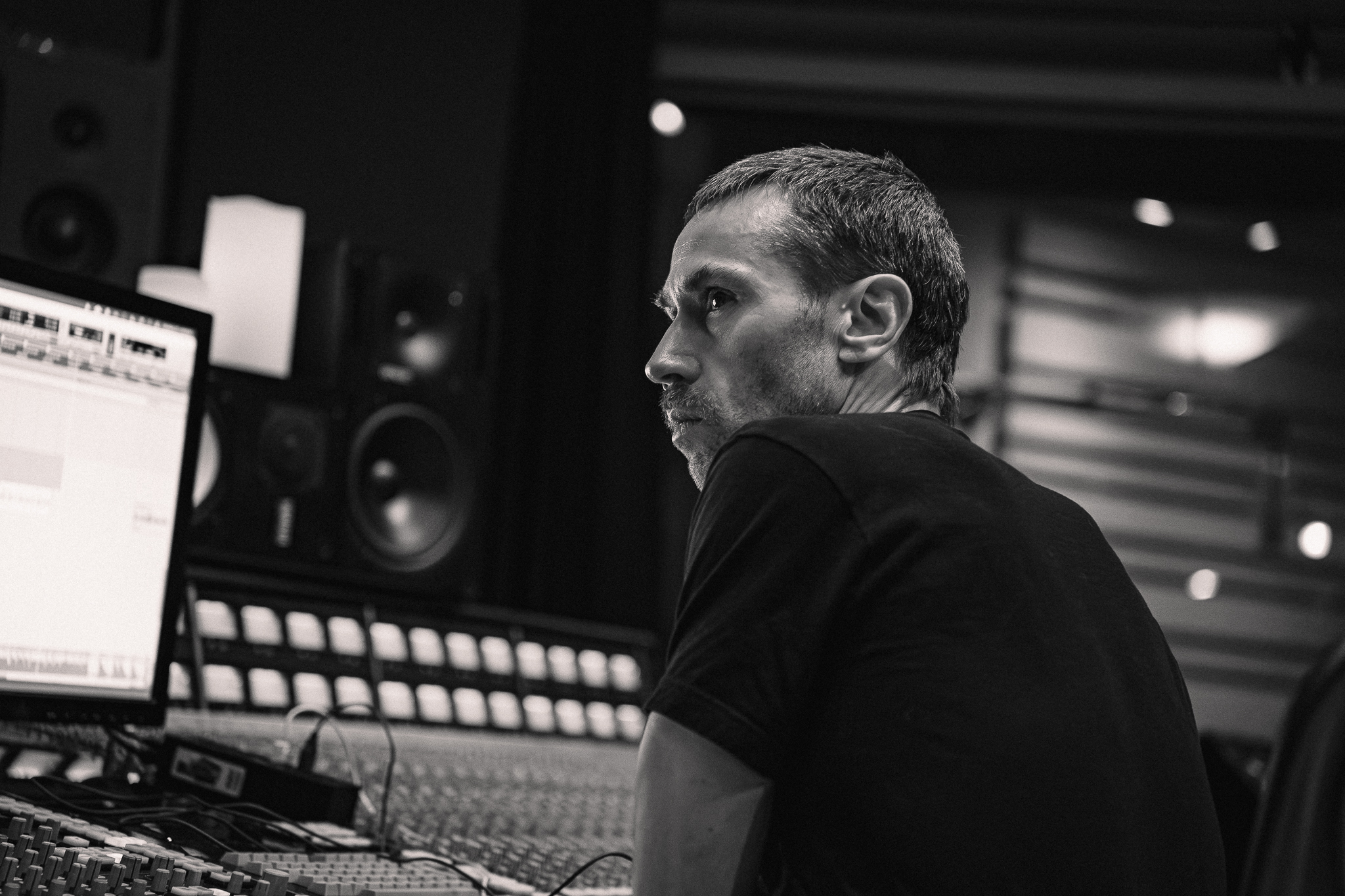Trevor James Anderson in the studio